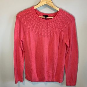Talbots Pink Cable knit sweater
